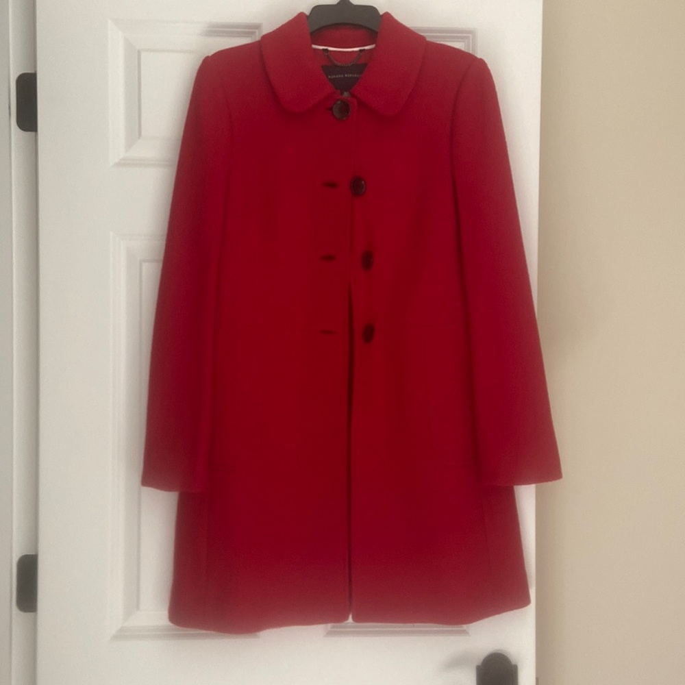 Banana Republic Red Wool Coat